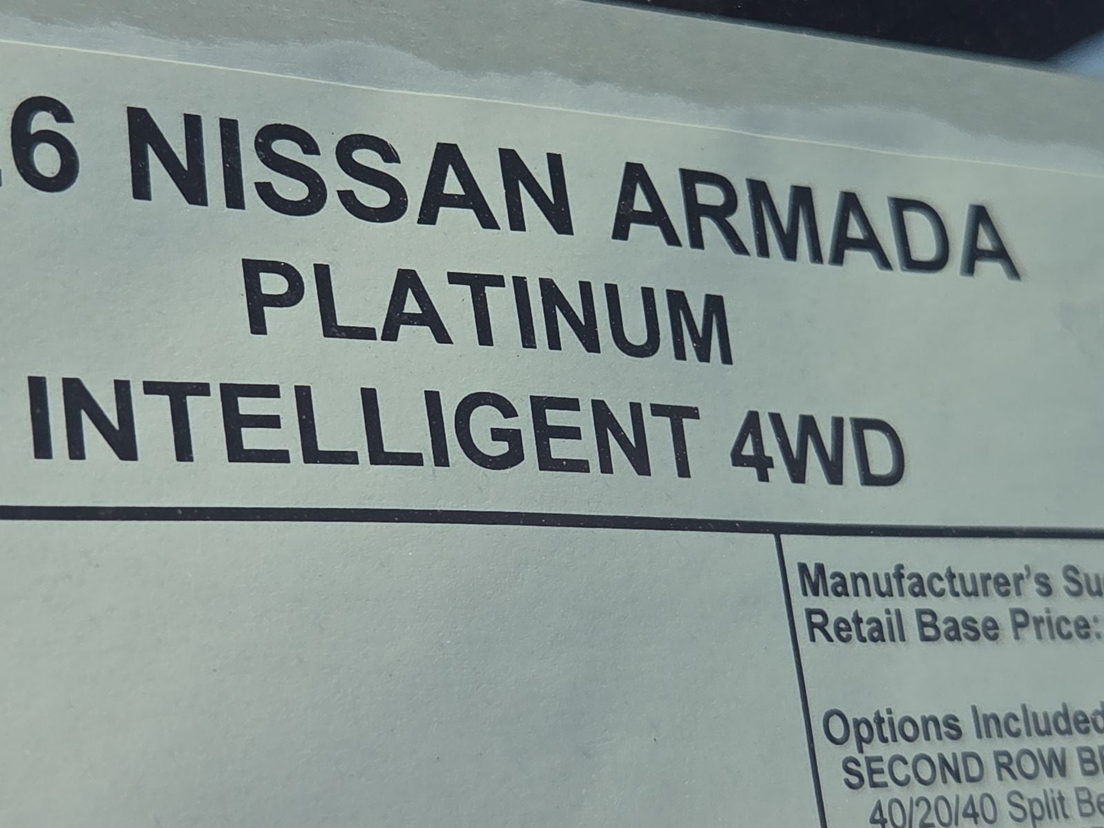 2026 Nissan Armada Platinum