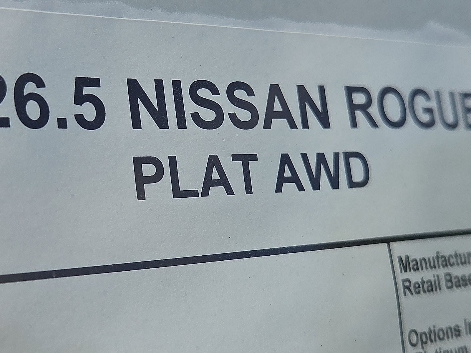 2026 Nissan Rogue Platinum