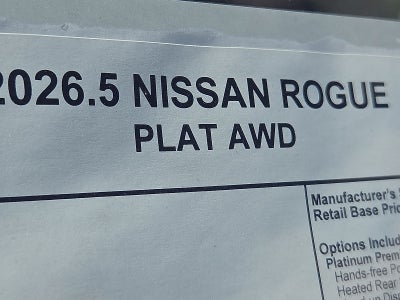 2026 Nissan Rogue Platinum