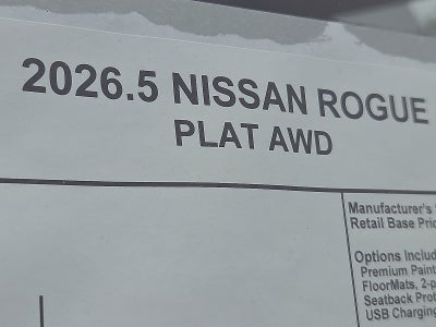 2026 Nissan Rogue Platinum