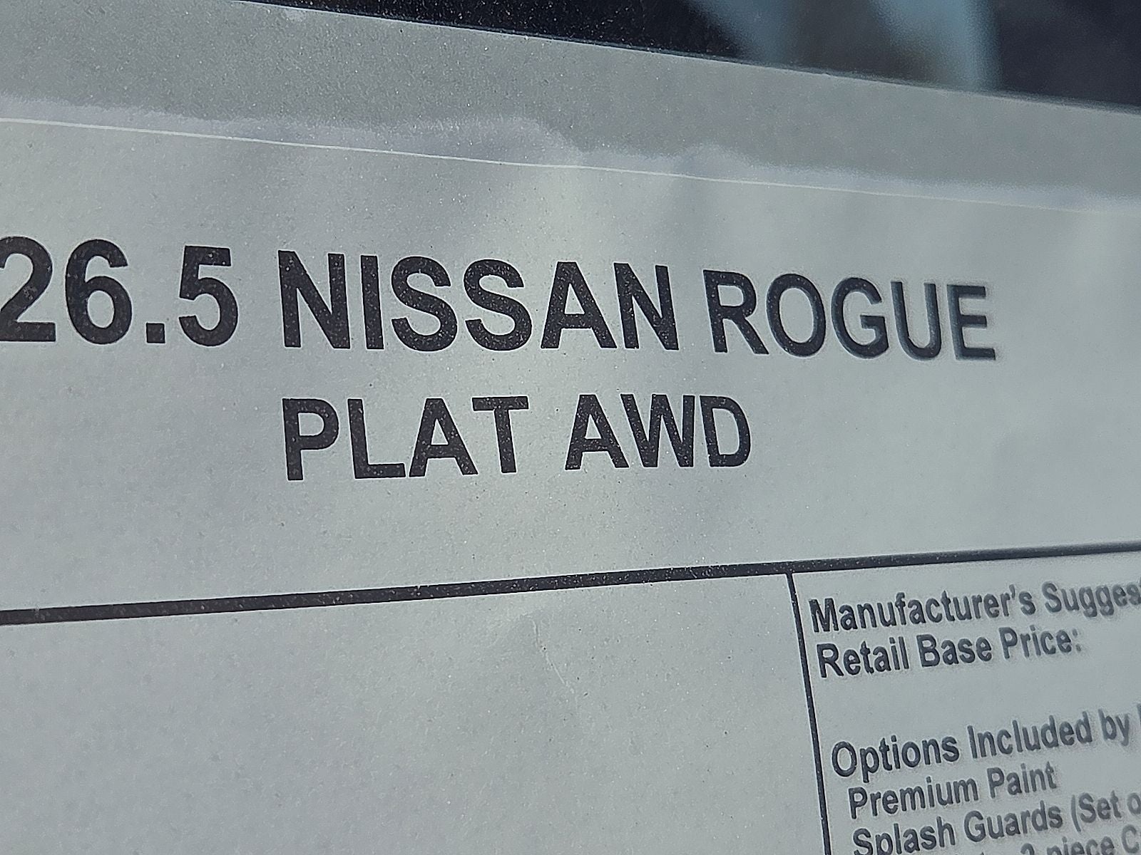 2026 Nissan Rogue Platinum