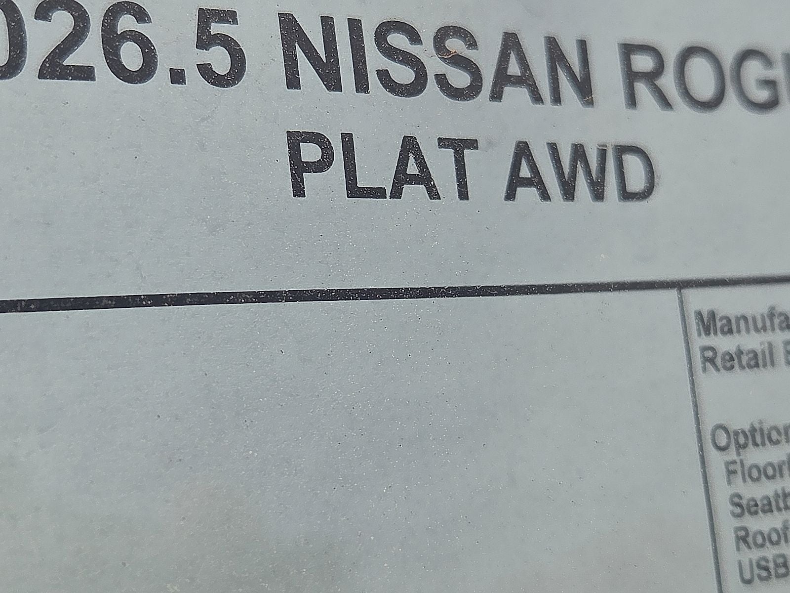 2026 Nissan Rogue Platinum