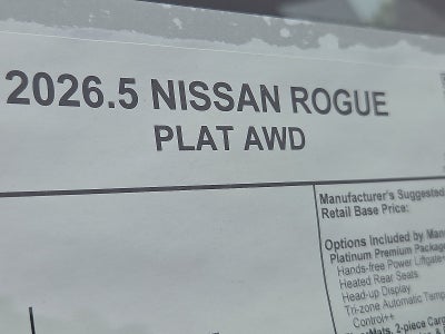2026 Nissan Rogue Platinum