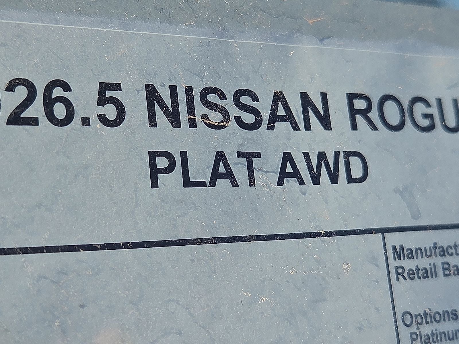 2026 Nissan Rogue Platinum